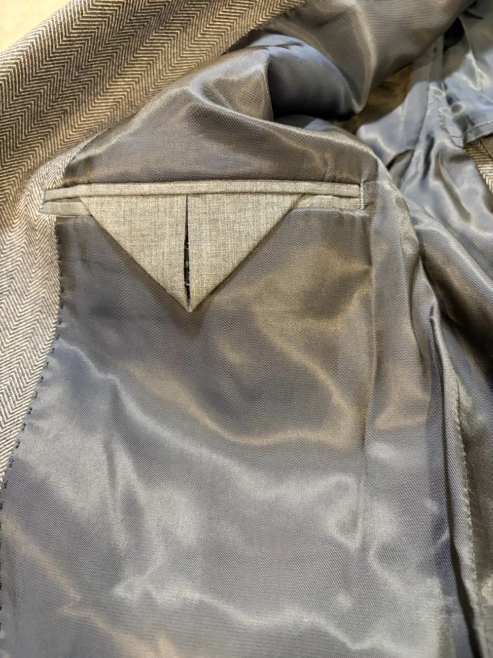 Michael Kors Size:44S Men's Two-Button Gray Blazer Pockets